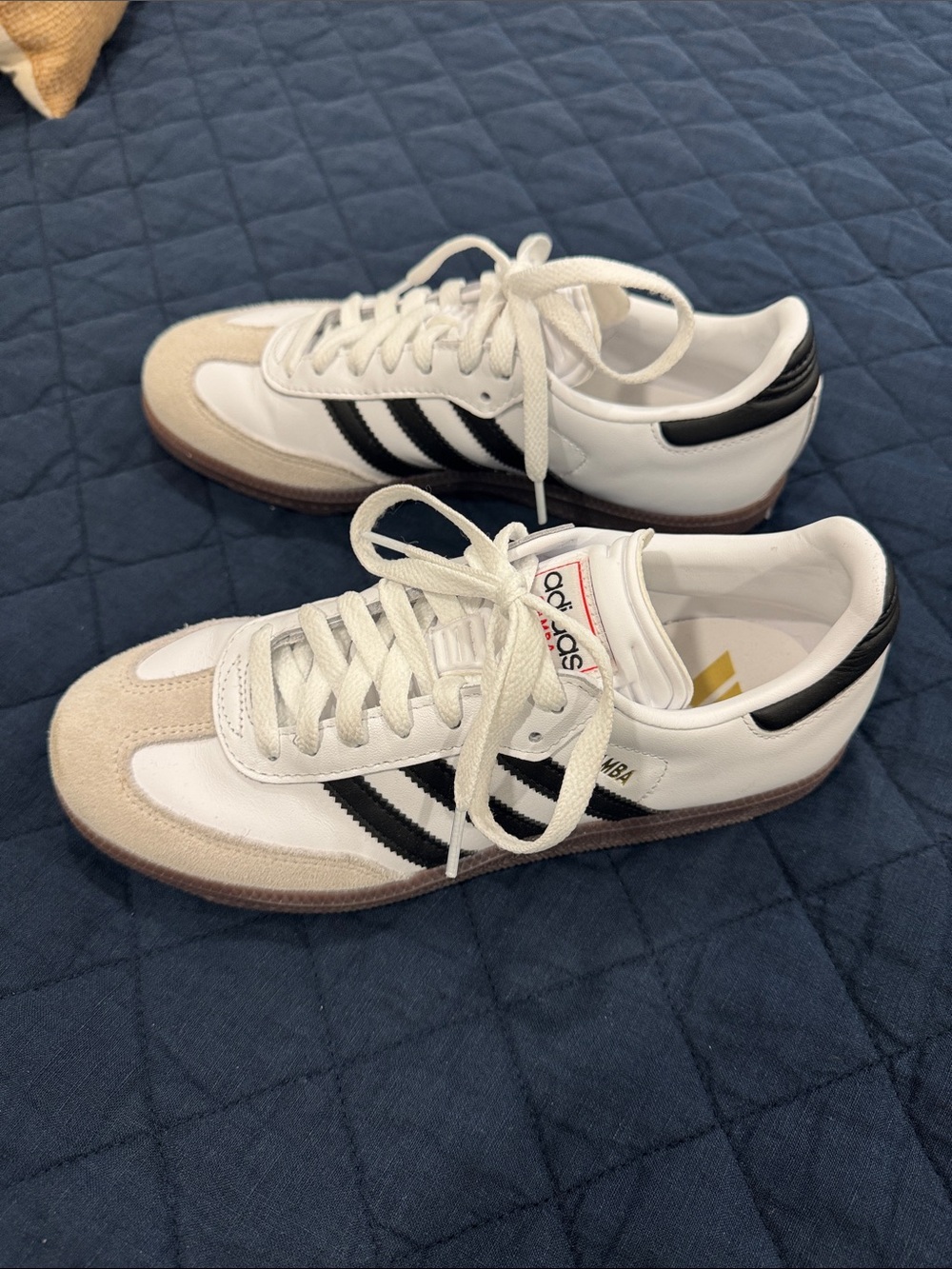 adidas White and Black Classic Samba Sneakers